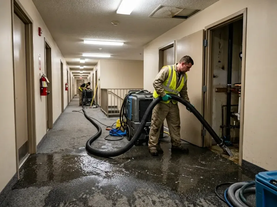 multi-unit-apartment-hallway-f-005 — frequently asked questions, Emergency Burst Pipe Water Extraction & Removal in Fort Atk…